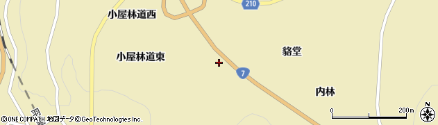 山形県遊佐町（飽海郡）吹浦（寺屋敷）周辺の地図