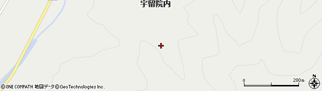 秋田県湯沢市宇留院内（間木台）周辺の地図