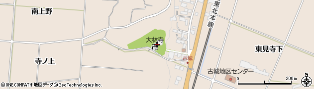 岩手県奥州市前沢古城寺ノ上221周辺の地図