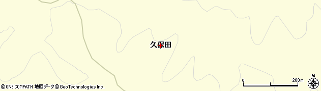 岩手県一関市大東町中川（久保田）周辺の地図