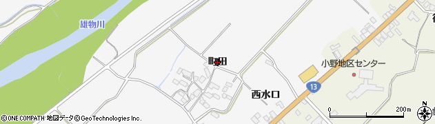 秋田県湯沢市小野（町田）周辺の地図
