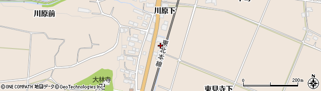 岩手県奥州市前沢古城東見寺下12周辺の地図
