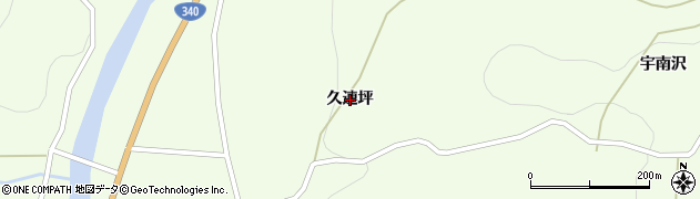 岩手県陸前高田市横田町（久連坪）周辺の地図