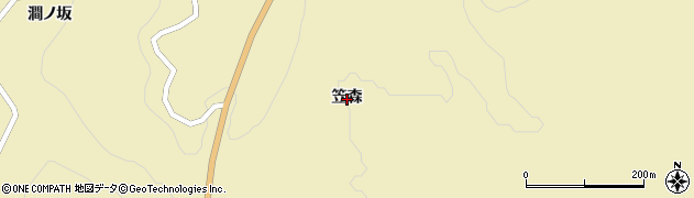 山形県遊佐町（飽海郡）吹浦（笠森）周辺の地図