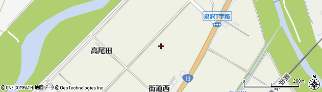 秋田県湯沢市桑崎（内城）周辺の地図