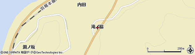 山形県遊佐町（飽海郡）吹浦（滝ノ脇）周辺の地図
