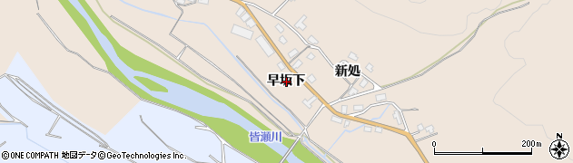 秋田県湯沢市稲庭町早坂下周辺の地図