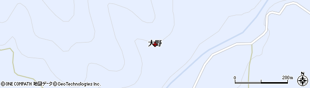 岩手県大船渡市猪川町（大野）周辺の地図