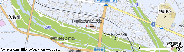 大船渡市役所　猪川地区公民館周辺の地図