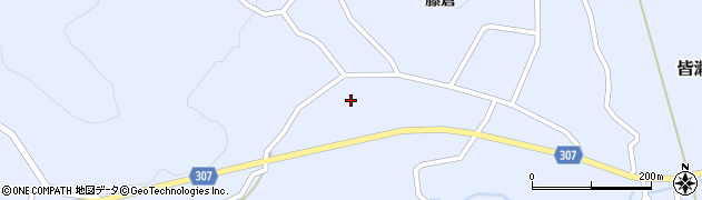 秋田県湯沢市皆瀬（藤倉）周辺の地図