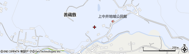 岩手県大船渡市猪川町（善蔵敷）周辺の地図