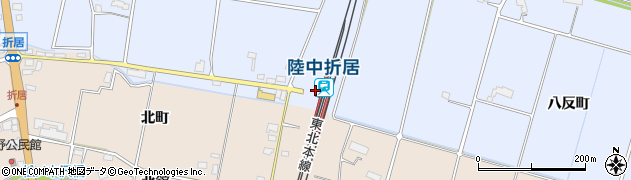 陸中折居駅周辺の地図