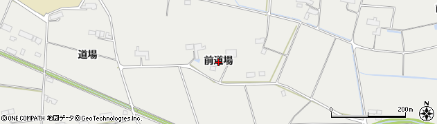 岩手県奥州市胆沢小山（前道場）周辺の地図