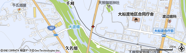 岩手県大船渡市猪川町周辺の地図