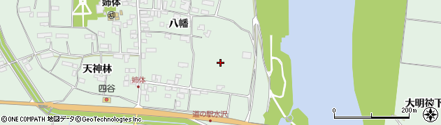 岩手県奥州市水沢姉体町（八幡）周辺の地図