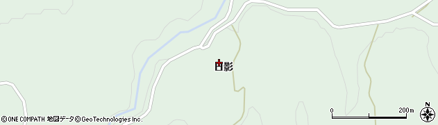 秋田県由利本荘市鳥海町上笹子日影周辺の地図