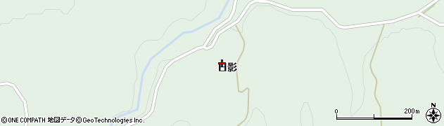 秋田県由利本荘市鳥海町上笹子（日影）周辺の地図