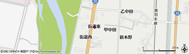 秋田県湯沢市相川街道東周辺の地図