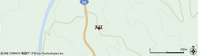 秋田県雄勝郡東成瀬村椿川天江周辺の地図