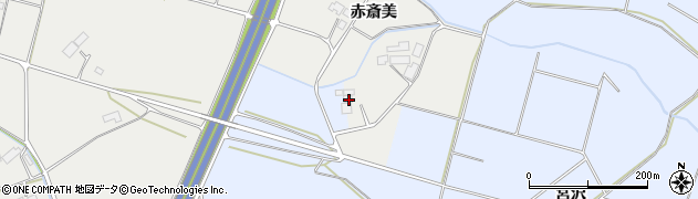 岩手県奥州市胆沢小山赤斎美1周辺の地図