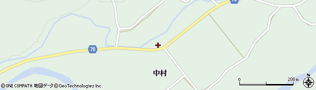 秋田県由利本荘市鳥海町上笹子中村周辺の地図