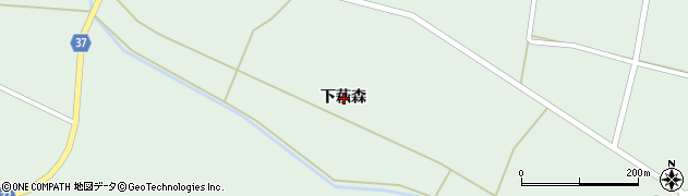 岩手県奥州市胆沢若柳下萩森周辺の地図