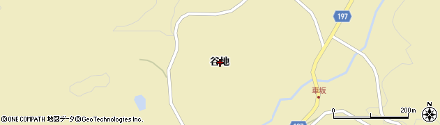 岩手県奥州市水沢黒石町谷地周辺の地図