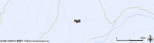 秋田県湯沢市皆瀬（外浦）周辺の地図