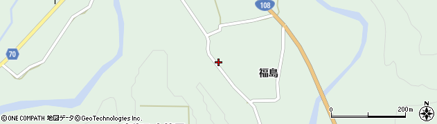 秋田県由利本荘市鳥海町上笹子福島18周辺の地図