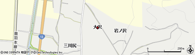 秋田県湯沢市相川（大沢）周辺の地図