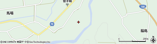 秋田県由利本荘市鳥海町上笹子（町）周辺の地図