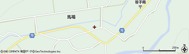 秋田県由利本荘市鳥海町上笹子沖23周辺の地図