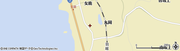 女鹿農村公園トイレ周辺の地図