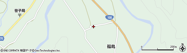 秋田県由利本荘市鳥海町上笹子福島2周辺の地図