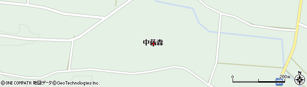 岩手県奥州市胆沢若柳中萩森周辺の地図