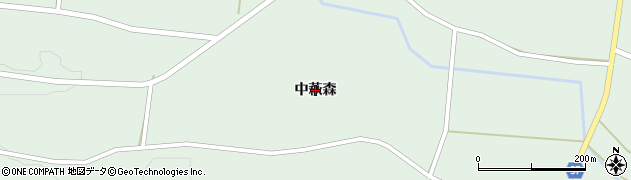 岩手県奥州市胆沢若柳（中萩森）周辺の地図