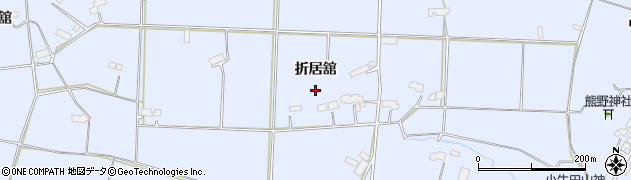 岩手県奥州市水沢真城（折居舘）周辺の地図