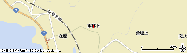 山形県遊佐町（飽海郡）吹浦（水林下）周辺の地図