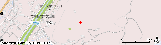 岩手県大船渡市立根町（下欠）周辺の地図