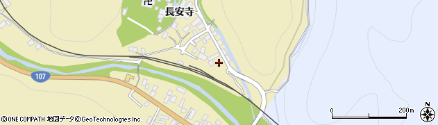 長安寺公民館周辺の地図
