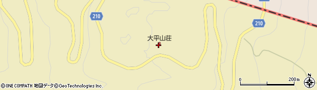 国民宿舎大平山荘周辺の地図
