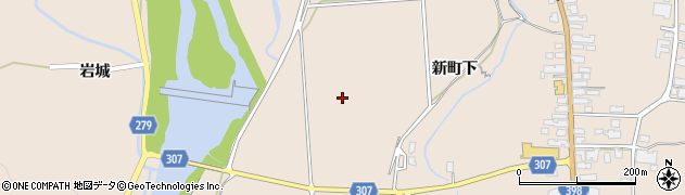 秋田県湯沢市稲庭町中川原周辺の地図