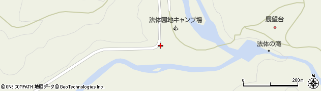 秋田県由利本荘市鳥海町百宅（奥山）周辺の地図