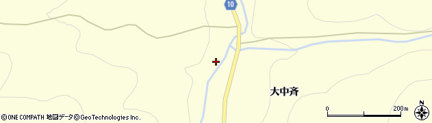 岩手県一関市大東町中川根岸9周辺の地図