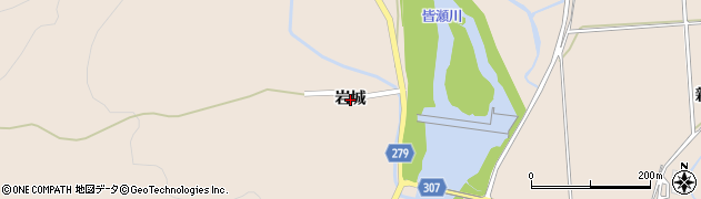 秋田県湯沢市稲庭町（岩城）周辺の地図