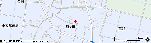 岩手県奥州市水沢真城（畑ヶ田）周辺の地図