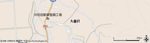 秋田県湯沢市稲庭町（大森沢）周辺の地図