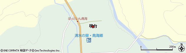 秋田県由利本荘市鳥海町上笹子（堺台）周辺の地図