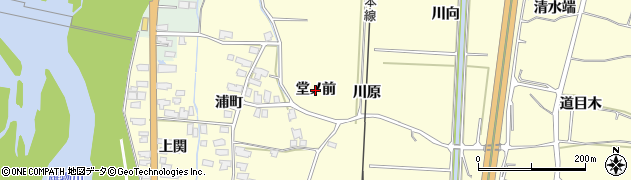 秋田県湯沢市上関（堂ノ前）周辺の地図