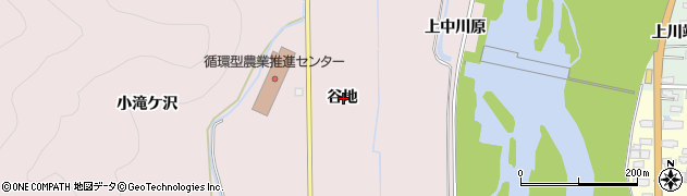 秋田県湯沢市酒蒔谷地周辺の地図